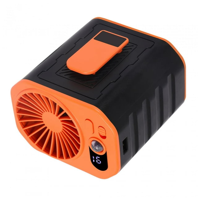 Ventilador portátil con clip para la cintura Ventilador portátil Ventilador de bolsillo Ventilador personal con clip para la cintura Naranja