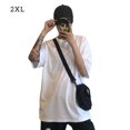 thumbnail image 1 of Camiseta de mujer de manga corta, cuello redondo, color sólido, camiseta informal, blanco, XXL Inevent AP001185-28B, 1 of 7