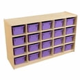 thumbnail image 3 of Wood Designs 20 Compartment Cubby with Trays, 3 of 3