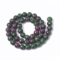 thumbnail image 3 of Ruby in Zoisite Beads Strands Dyed Round 8mm Hole: 1mm 46~48pcs/strand 15 inch, 3 of 4