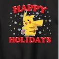 thumbnail image 3 of Pokémon - Happy Holidays - Youth Crewneck Fleece Sweatshirt, 3 of 5