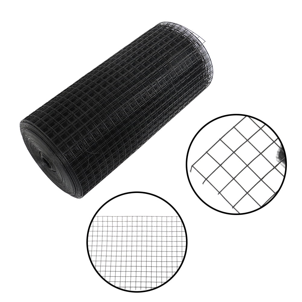 HOSTIC 24INx100FT Vinyl Coated Welded Fence Mesh 16 Gauge Hardware Cloth Wire Mesh for Poultry Garden Fencing Barrier