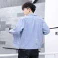 thumbnail image 3 of Abrigos de mezclilla para hombre con agujero Chaqueta vaquera para hombre Azul Otoño Rasgada de tela Corea Precio económico Elegante Joker Original en el precio más bajo, 3 of 4