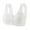 White, variant on 2 Pack Womens Bras Transparent Shoulder Strap Cordless Backless Spongeless With Convertible Shoulder Straps Bras