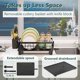 thumbnail image 3 of Estante para secar platos AIDERLY Planch con escurridor Kitchen, negro, 3 of 7