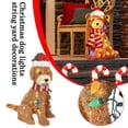 thumbnail image 4 of JUNWELL Christmas Fluffy Doodle Dog Decoration With LED Light String Merry Lovely Plush Dog For Yard Decoration, 4 of 7