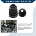 thumbnail image 7 of Unique Bargains No.95534990301 CV Joint Boot Kit W/ Clamps for Porsche Cayenne 2003-2006 08-18 Inner Constant Velocity Joint Boot Strong Durable Rubber 1 Set Black, 7 of 7