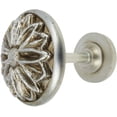 thumbnail image 7 of MERIVILLE Set of 2 Petal Window Drapery Medallion Holdbacks, Curtain Tiebacks, Wall Hook, Tassel Holder, Bronze, 7 of 7