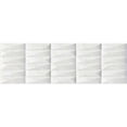 thumbnail image 6 of The Tile Life Milos White 3D Textured Glossy Ceramic Wall Tile 12x40 in 5-Piece, 6 of 9