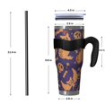 thumbnail image 4 of 40oz Tumbler,Halloween Spooky Icons Pattern Insulated Tumblers with Removable Handle,Stainless Steel Double Vacuum Coffee Tumbler Cup with Straw for Home,Office,Travel,Party, 4 of 5