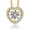 04 Dancing Moissanite-Gold, variant on 1 Carat Moissanite Dance Pendant Necklaces 14K Gold Plated Christmas Jewelry Gift for Women