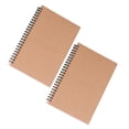 thumbnail image 2 of Bearachild Cuaderno Kraft de doble espiral para suministros de papelería de oficina, cuaderno de bocetos, libro en espiral, 2 uds. pinturas, 2 of 6