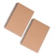 thumbnail image 2 of Methold 2 piezas, suministros de papelería de oficina en espiral doble, cuaderno de bocetos de bobina Kraft, cuaderno de bocetos, cuaderno pinturas, 2 of 6