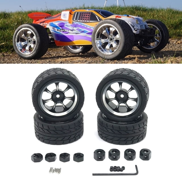 Alloy Rims Wheel Tires Hub Adapter For WLtoys 1/12 1/14 1/18 LC 1/14 Improve RC Car S Performance Green 1Set