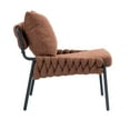thumbnail image 4 of Modern Accent Chair,Comfortable Armchair Lounge Chair for Living Room,Bedroom,Brown, 4 of 7