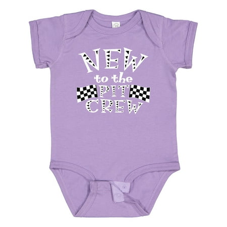 

Inktastic New to the Pit Crew Racing Flags Gift Baby Boy or Baby Girl Bodysuit