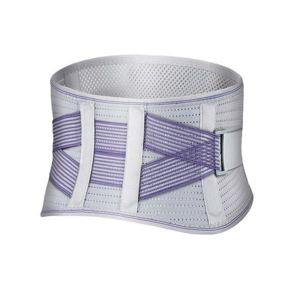 Adjustable Back Support Belt with Steel Plates & Spring Splints - Breathable Posture Corrector for Waist Pain Relief, Lumbar Disc Herniation, Office & Gym Use - Lightweight Portable Waist Trainer