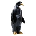 thumbnail image 4 of Estatua de pingüino nórdico, figurita de resina, escultura artesanal de animales para centros de mesa, estantería, decoración para sala de estar negro Soledad Estatua de escultura de pingüino, 4 of 10