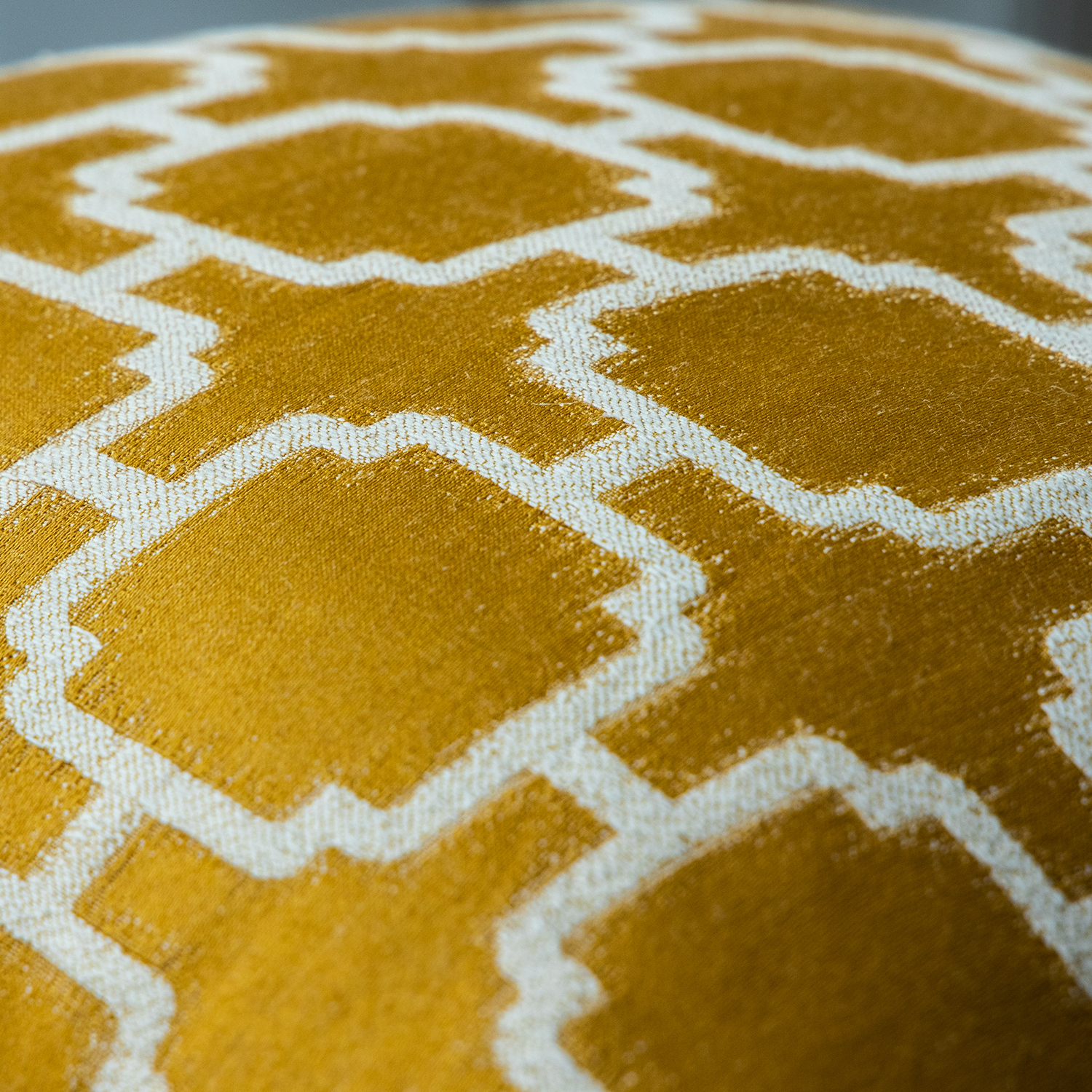 Phantoscope Cotton Jacquard Geometric Series Decorative Throw Pillow, 18" x 18", Yellow Diamond, 2 Pack