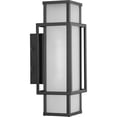 thumbnail image 6 of Unison Collection Two-Light Matte Black Etched Seeded Glass Contemporary Wall Lantern, 6 of 15