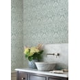 thumbnail image 2 of A-Street Prints Berkshire Denim Damask Wallpaper, 2 of 7
