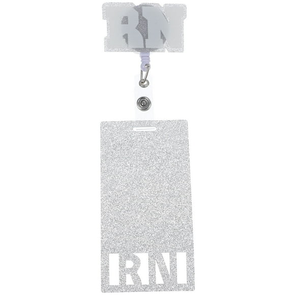 Accessoire de Maintien de Badge Pailleté pour Infirmière, Porte-Badge en Acrylique avec Clip de Ceinture