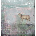 thumbnail image 2 of Ogren, Sarah 15x16 Gold Ornate Wood Framed with Double Matting Museum Art Print Titled - Grey Deer, 2 of 4
