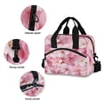 thumbnail image 5 of Insulated Crossbody Lunch Bag 10L Lunch Tote with Adjustable Shoulder Strap for Work Office Picnic Cherry Blossoms Pattern, 5 of 6