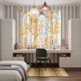 thumbnail image 5 of Orange Gray Coral Coastal Kitchen Curtains 84 Inch Length, Summer Beach Seaside Nautical Grommet Top Bedroom Living Room Curtains, Light Filtering Cafe Curtain Drapes 2 Panels Set 104''x84'', 5 of 9