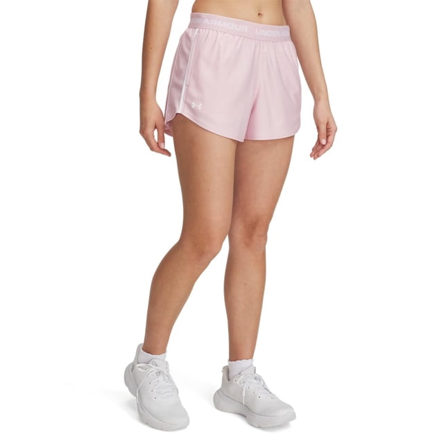 Pantalones cortos deportivos Under Armour Tech Play Up para mujer, color rosa S