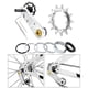 thumbnail image 4 of Juego de piñones de cassette Sunnimix 13T Plata Tensor de cadena de bicicleta, 4 of 8
