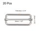 thumbnail image 2 of Deslizantes Hebillas, 20uds 50x20x3,8mm Metal Rectángulo Ajustador Tri-deslizante Hebilla Rodillo Pasador Correa Ajustador para Cinturón Bolsos DIY Accesorio, Plateado Tono, 2 of 5