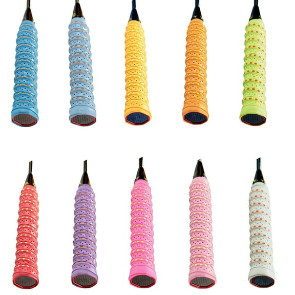 D-GROEE 2pcs Tennis Racket Grip Tape Anti Slip Super Absorbent Tennis Overgrip Badminton Overgrip