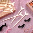 thumbnail image 4 of 30 Pieces Y Shape Eyelash Lift Tool Eyelash Brush Eyelash Lift Eyelash Lifting Tool Brush Silicone Grafting Eyelash Lift Brush for Eyelash Extension Makeup Tool-White, 4 of 6