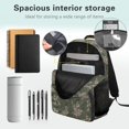 thumbnail image 3 of KEIAHUAN Duck Camo Bow Print Kids Backpack Set for School Girls 8-12 School Backpacks Sets with Lunch Bag Pencil Case Water Bottle Holder 4 pcs Travel Bookpack with Shoulder Strap, 3 of 7