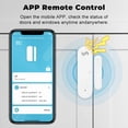 thumbnail image 4 of Sensor de puerta inteligente Tuya con WiFi, sensor de ventana con sonido de 80 dB, sensor de puerta con alarma de activación y desactivación por aplicación Smart Life, 4 of 8