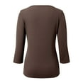 thumbnail image 5 of EDFBUYKRS Long Sleeve Shirts for Women Fall V Neck Lace Blouses Casual Dressy Tunic Pullover Sweaters Tops Xl, 5 of 5
