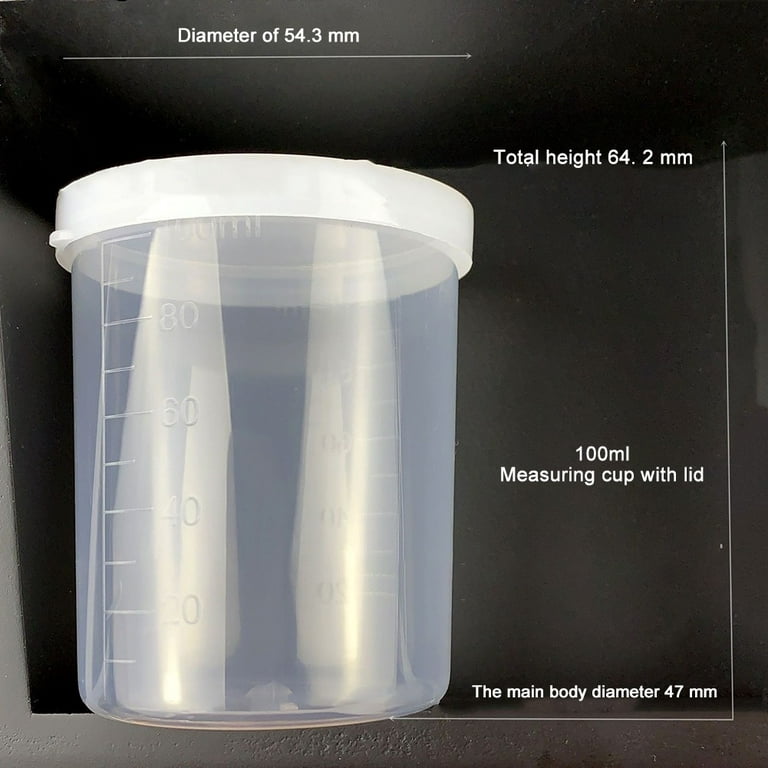 Plastic Measuring Cup, Transparent Measuring Cup 100ml, Kitchen