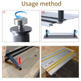 thumbnail image 2 of Aluminum Alloy Guide Rail Track Workbench Peg Brake Bench Clamp 20mm Dog Hole Woodworking Table Limit Block Workbench, 2 of 7
