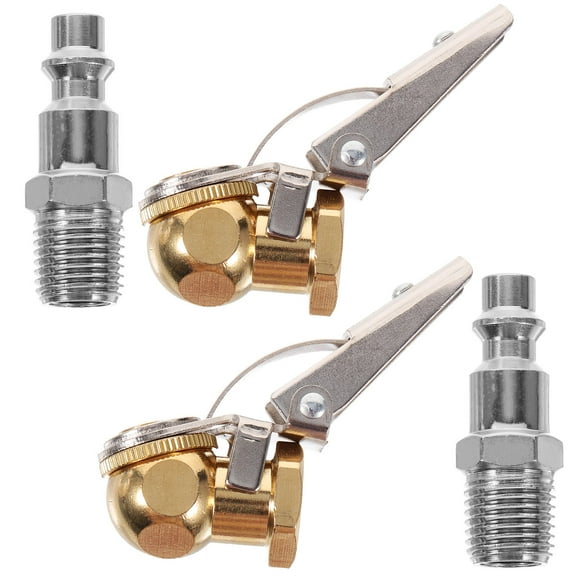 CIMAXIC 2-Pack High Hardness Air Chuck for and Motorcycle Tire Valve Inflation