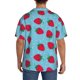 thumbnail image 3 of Balery Strawberries Camisa Casual de Manga Corta con Botones para Hombre, Texturizada, Estilo Cubano, para Playa, Verano-Medium, 3 of 5