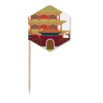 thumbnail image 1 of Drapeaux Cure-Dents Motif Traditionnel Architecture Chinoise Pics à Cupcakes Fête Célébration, 1 of 3