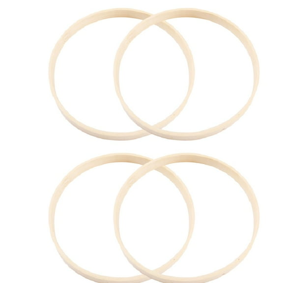 ORDDIART Set of 10 Small Wooden Wreath Hoops for Crafting, Projects, Art Display, Floral Arrangements, and Home Decor
