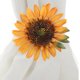 thumbnail image 2 of 2 abrazaderas para cortinas con diseño de girasol, decorativas., 2 of 8
