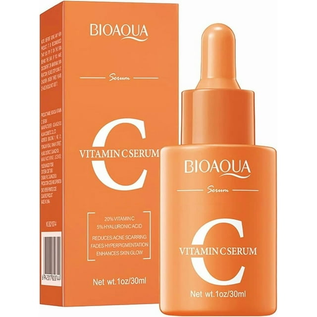 Serum Facial Vitamina C Antioxidante Brillo Antiacne Bioaqua Todo Tipo De Piel Día 2 pzs