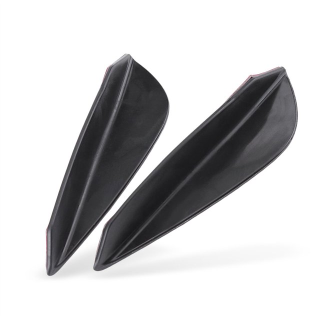 sweethay Difusores de labios universales para parachoques de coche, 4 piezas, alerones adhesivos, divisores de vehículos, protectores contra Automoción decorativa y accesorios
