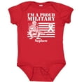 thumbnail image 3 of Inktastic Proud Military Nephew Red Friday Boys Baby Bodysuit, 3 of 5