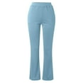 thumbnail image 5 of Women's High Waist Yoga Pants, Tummy Control Workout Leggings, Non-See Through Athletic Pants, Butt Lifting Fitness Wear, Comfortable Everyday Leggings with Pockets Light Blue XL, 5 of 5