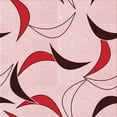 thumbnail image 1 of Ahgly Tapis d'Intérieur Lavable en Machine Carré Rouge, 5 Pieds Carré, 1 of 7
