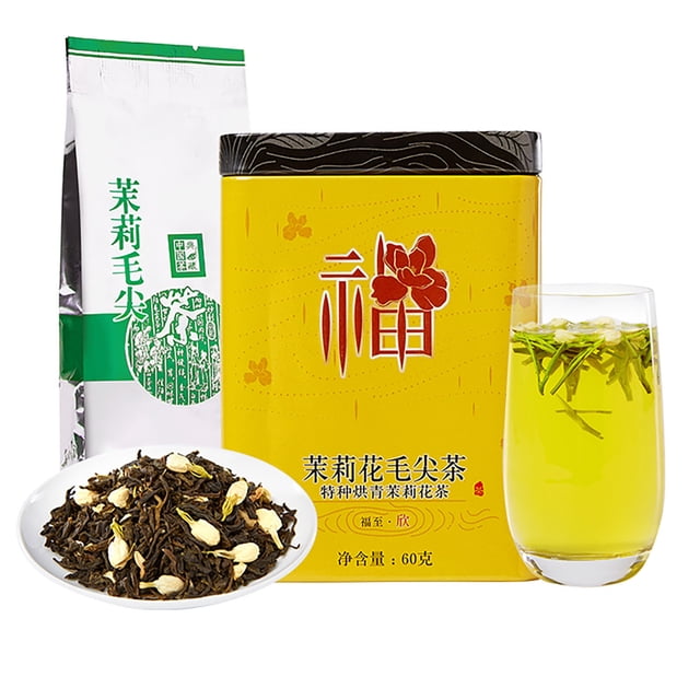 60g de té de jazmín natural, té Maojian, té verde chino para el té de la mañana, té de la tarde, regalo
